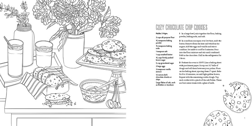 Sample content_A Cozy Coloring Cookbook
