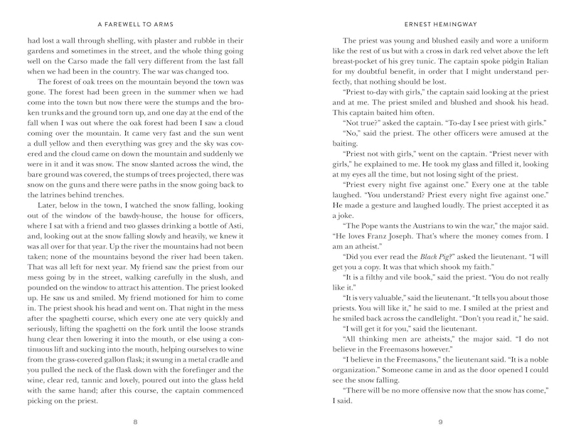 Sample content 2_A Farewell to Arms
