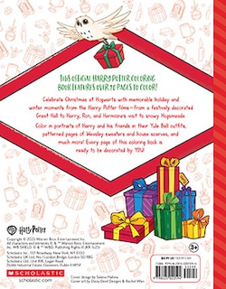 Couverture arrière_A Hogwarts Christmas: An Official Harry Potter Coloring Book