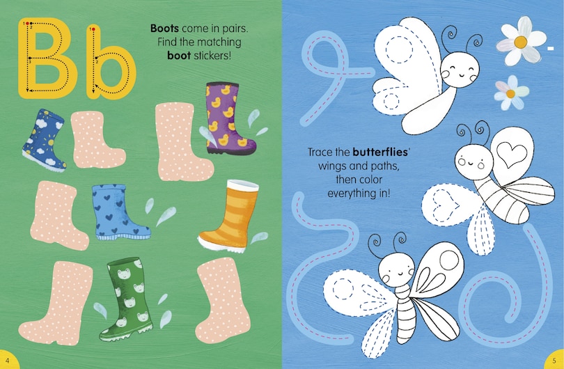 Sample content 5_A is for Apple Sticker Activity Book
