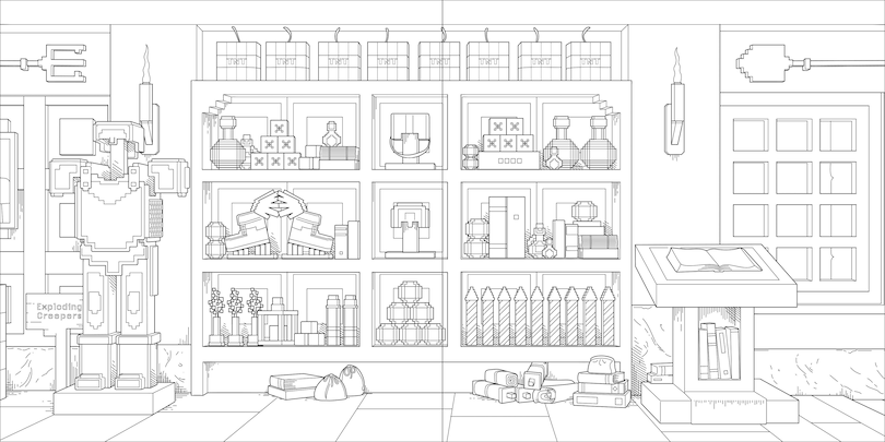 Sample content 2_A Minecraft Movie Official Coloring Book