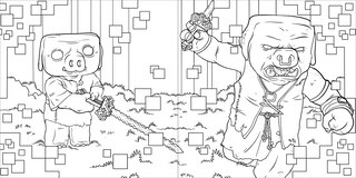 Sample content 3_A Minecraft Movie Official Coloring Book