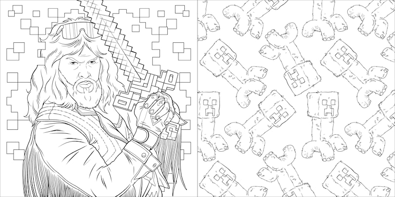 Sample content 4_A Minecraft Movie Official Coloring Book