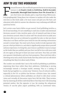 Sample content_A People's Guide to Publishing Workbook