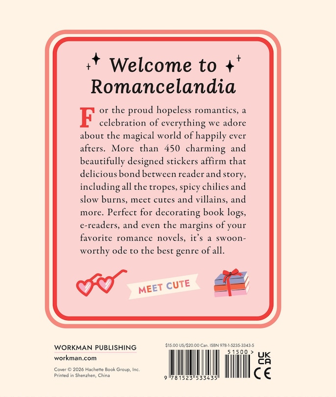 Couverture arri&egrave;re_A Romance Reader's Sticker Book