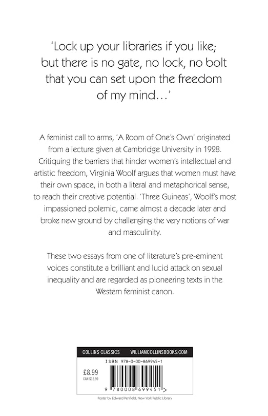Back cover_A Room of One’s Own and Three Guineas (Collins Classics)