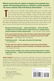 Couverture arri&egrave;re_A Son of the Game