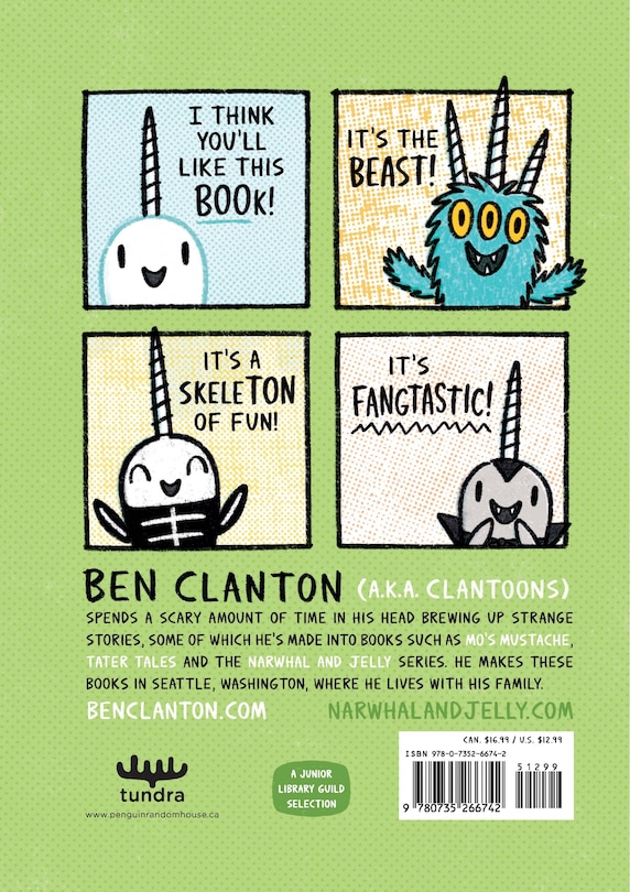 Back cover_A Super Scary Narwhalloween (A Narwhal and Jelly Book #8)