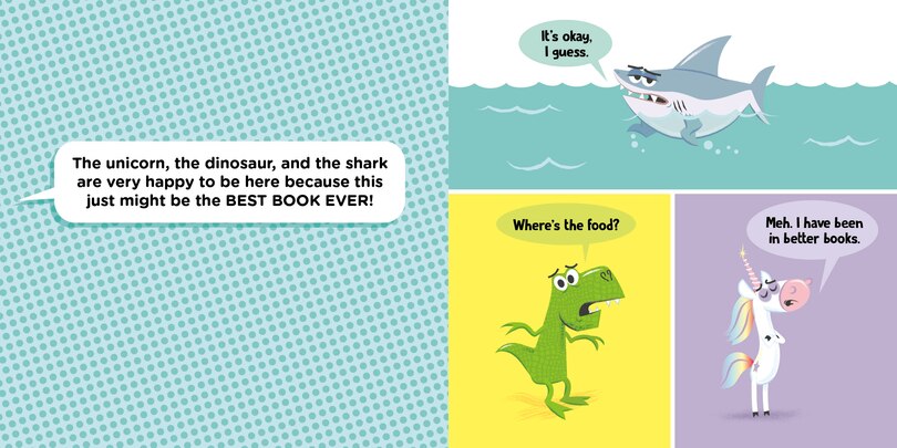 Aperçu du contenu 4_A Unicorn, A Dinosaur, And A Shark Walk Into A Book