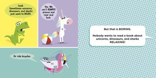 Aper&ccedil;u du contenu 3_A Unicorn, a Dinosaur, and a Shark Were Riding a Bicycle