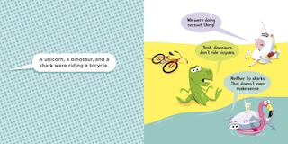 Aper&ccedil;u du contenu 5_A Unicorn, a Dinosaur, and a Shark Were Riding a Bicycle