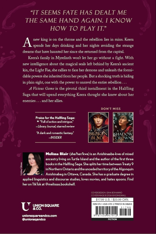 Back cover_A Vicious Game