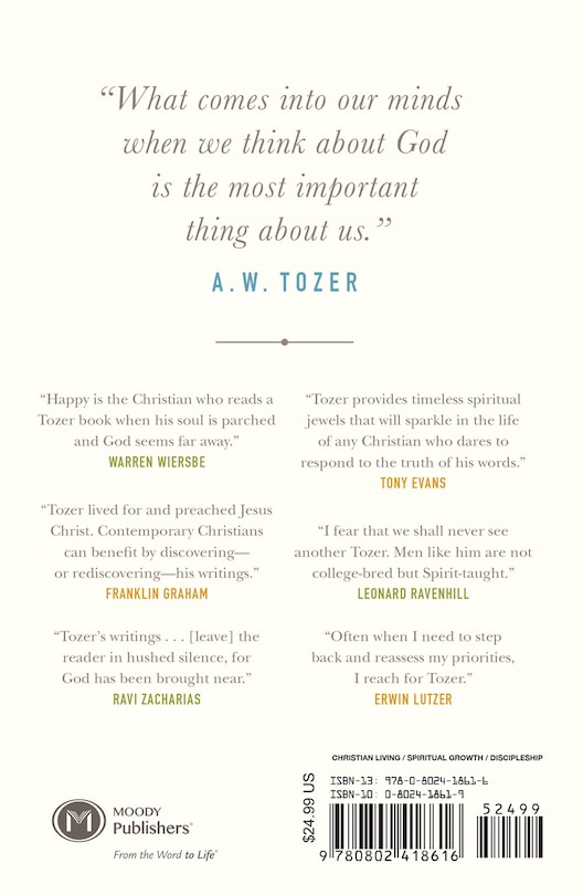 Couverture arrière_A. W. Tozer: Three Spiritual Classics in One Volume