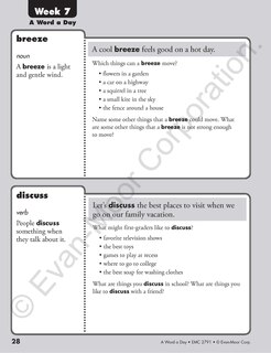 Sample content 2_A Word a Day, Grade 1 Teacher Edition