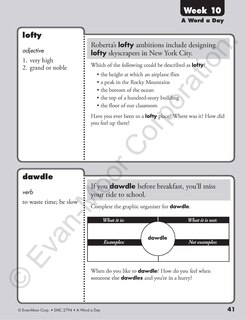 Sample content 2_A Word a Day, Grade 4 Teacher Edition
