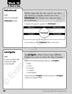 Aperçu du contenu_A Word a Day, Grade 5 Teacher Edition