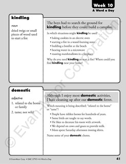 Aperçu du contenu 2_A Word a Day, Grade 5 Teacher Edition