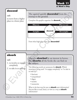 Sample content_A Word a Day, Grade 6 Teacher Edition
