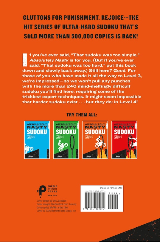 Back cover_Absolutely Nasty Sudoku: Even Nastier - Level 3