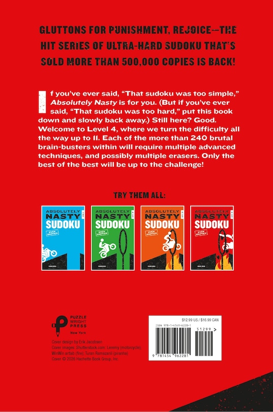 Back cover_Absolutely Nasty Sudoku: Even Nastier - Level 4
