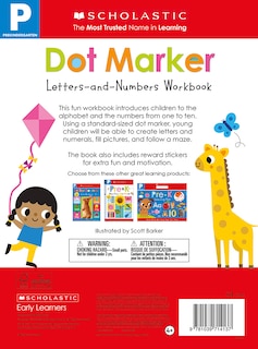 Back cover_Activity Workbook Dot Marker: Letters and Numbers Workbook