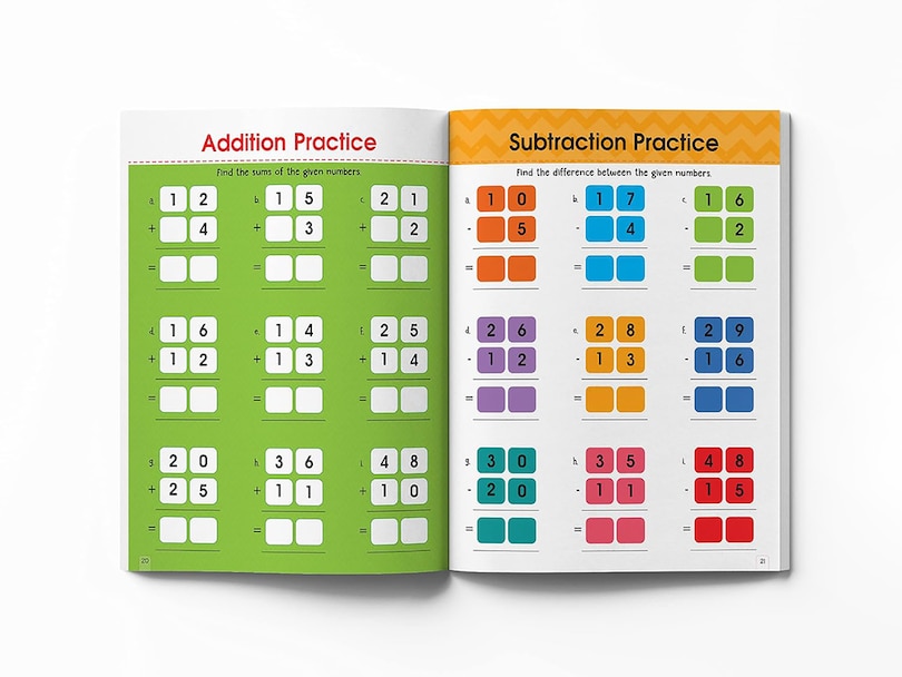 Aper&ccedil;u du contenu 2_Addition and Subtraction Activity Book For Children - 80+ Activities Inside