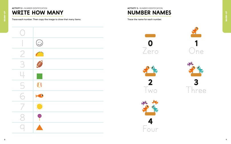 Aperçu du contenu 2_Addition and Subtraction Kindergarten Math Workbook