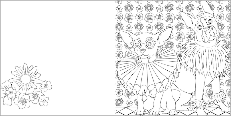 Sample content_ADULT COLOURING BKDOGGY DAYS