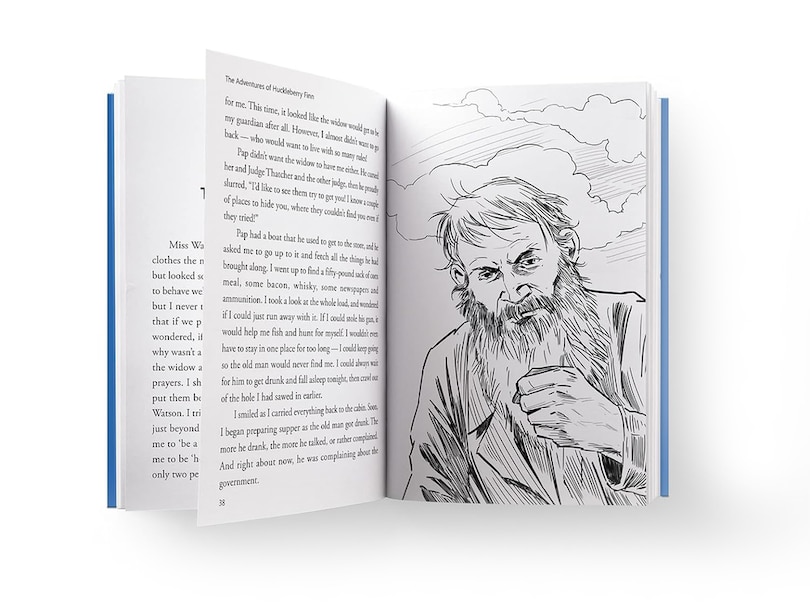 Sample content 2_Adventures of Huckleberry Finn : Illustrated Abridged Children Classic English Novel with Review, The