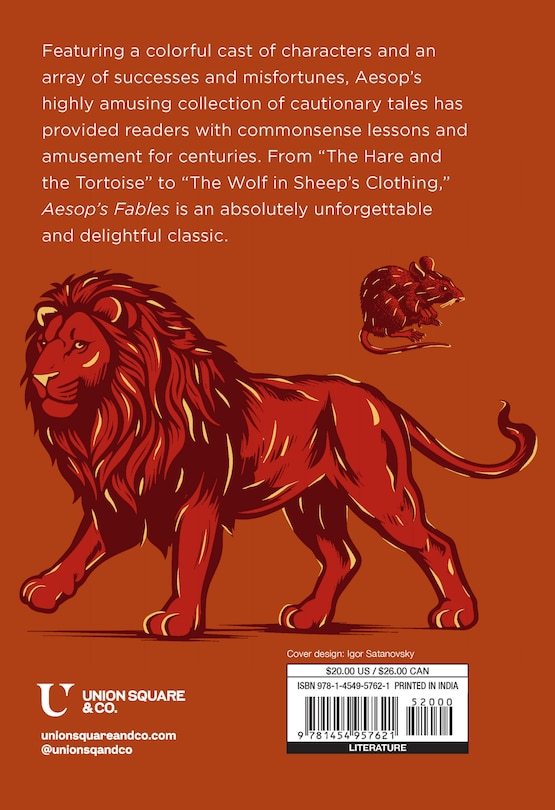 Couverture arrière_Aesop’s Fables (Special Edition)