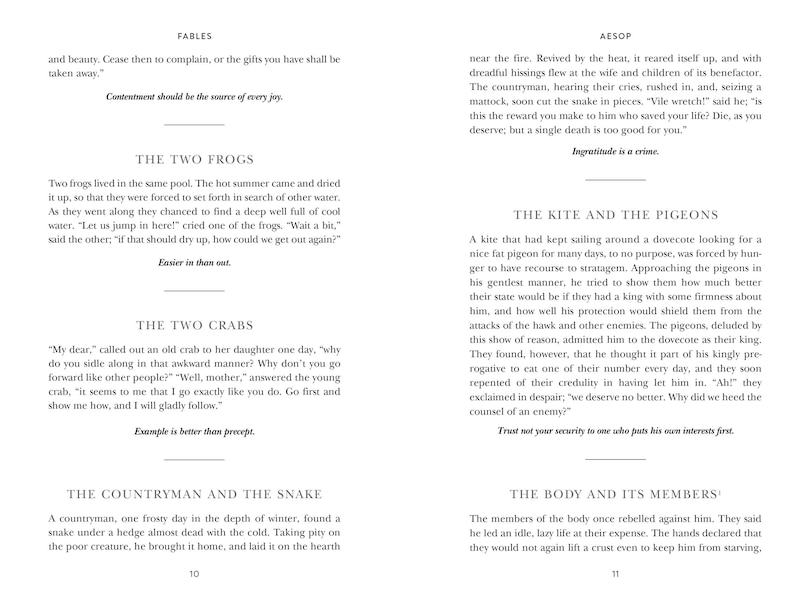 Aperçu du contenu 3_Aesop’s Fables (Special Edition)