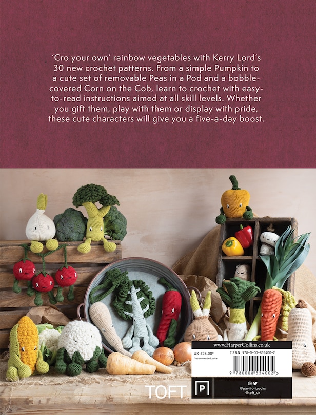 Back cover_Alexandra's Garden Vegetables: 30 Crochet Vegetable Patterns