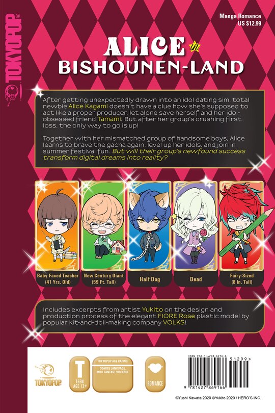 Back cover_Alice In Bishounen-land, Volume 2