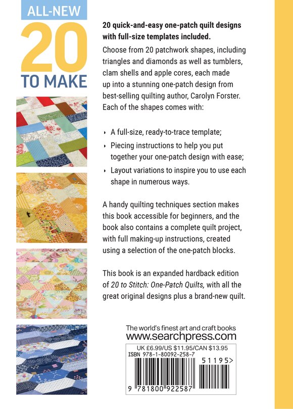 Back cover_All-New Twenty To Make: One Patch Quilts