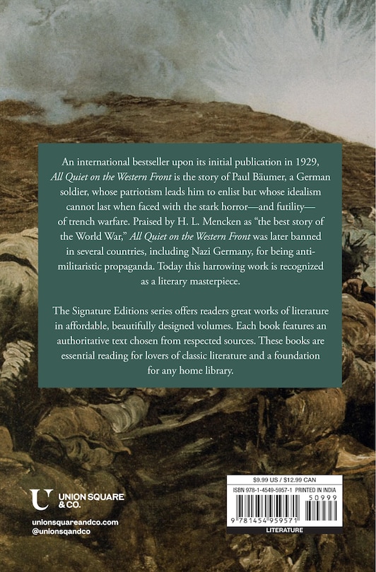 Back cover_All Quiet on the Western Front