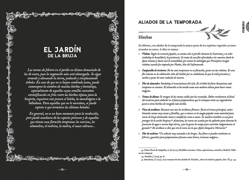 Sample content_Almanaque de la bruja tradicional: Rituales, magia y folklore a lo largo del año  / Traditional Witch's Almanac: Rituals, magic and folklore throughout the yea