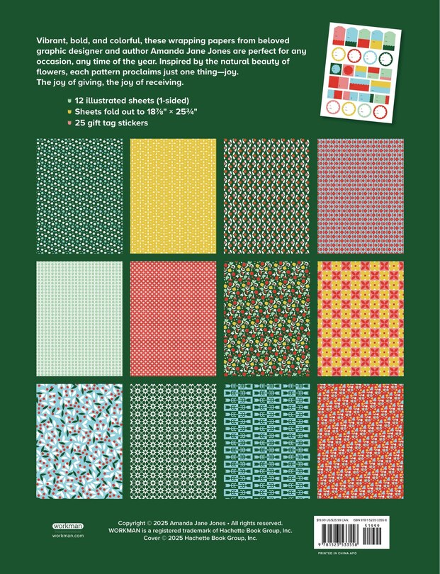 Couverture arrière_Amanda Jane Jones Wrapping Paper: Florals