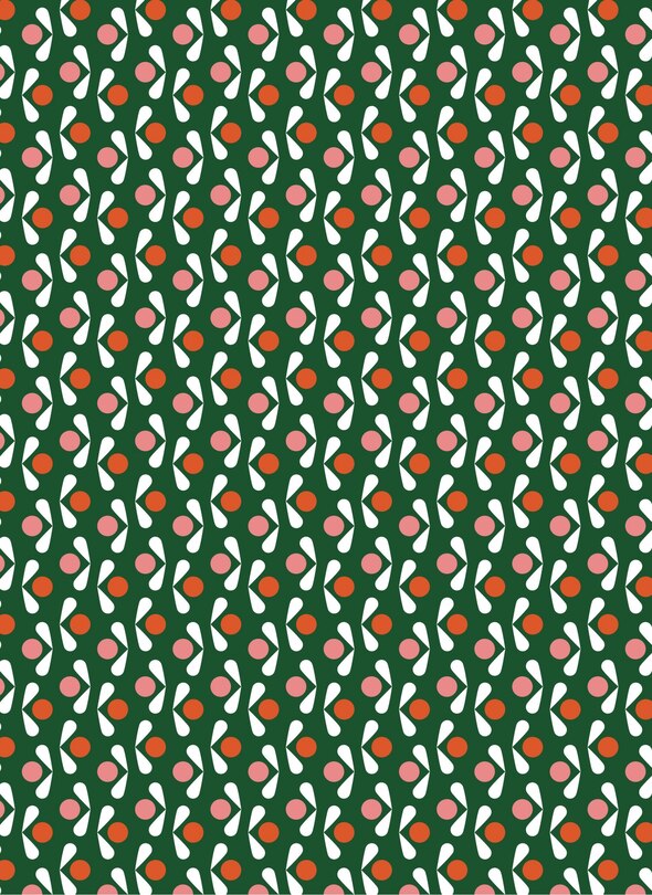 Aperçu du contenu 2_Amanda Jane Jones Wrapping Paper: Florals