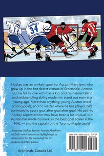 Back cover_Amazing Hockey Stories: Auston Matthews