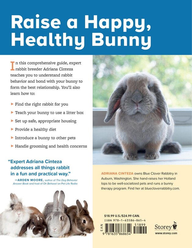 Back cover_An Absolute Beginner's Guide to Keeping a Pet Rabbit