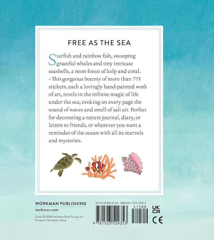 Back cover_An Ocean Lover's Sticker Book