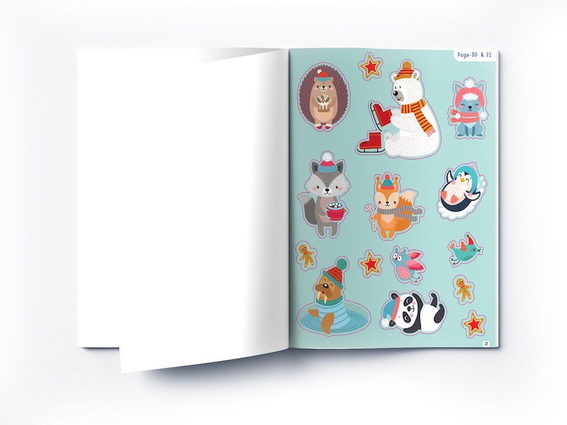 Aper&ccedil;u du contenu_Animal Fun Reusable Sticker Book For Children