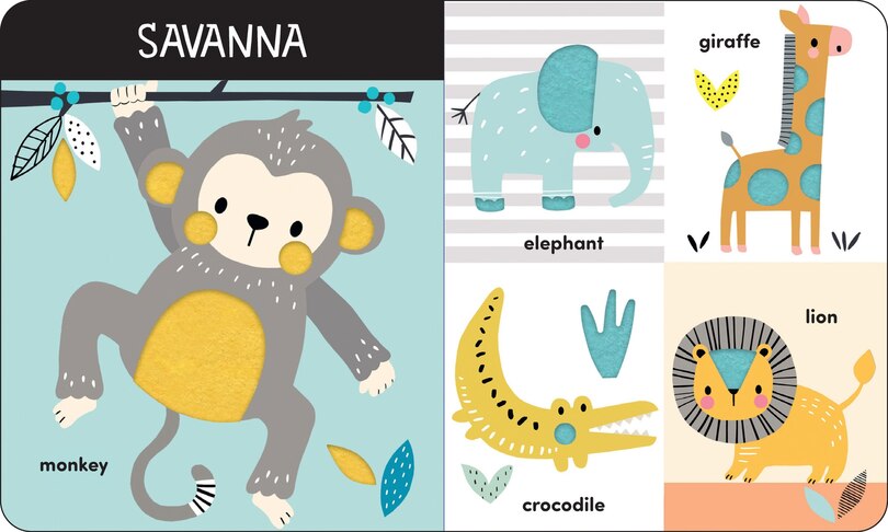 Aper&ccedil;u du contenu 3_Animals: A Touch-and-Feel First Words Book