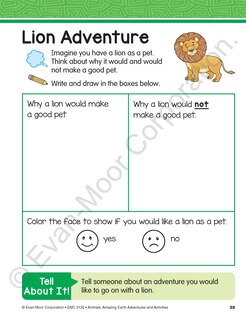 Aperçu du contenu 5_Animals: Amazing Earth Adventures and Activities, Age 6 - 7 Workbook