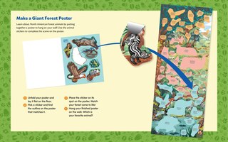 Aperçu du contenu 4_Animals of the Forest Sticker Poster