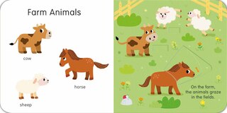 Aperçu du contenu_Animals: Slide and See First Words