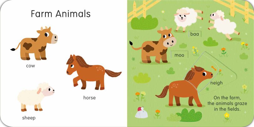 Aperçu du contenu 2_Animals: Slide and See First Words