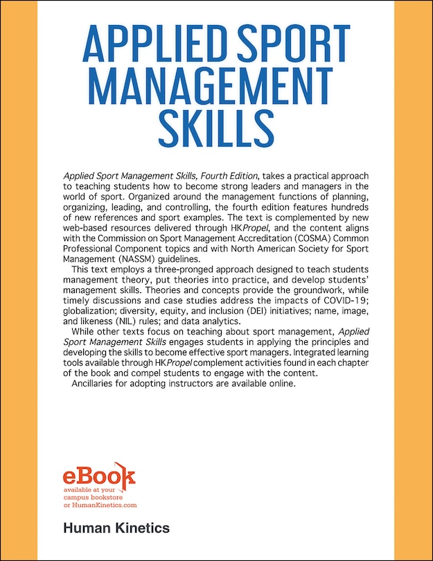 Couverture arri&egrave;re_Applied Sport Management Skills