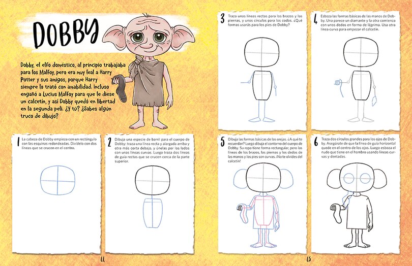 Aperçu du contenu 5_Aprende a dibujar con Harry Potter (El libro oficial). Inspirado en las películas / The Official Harry Potter How-to-Draw