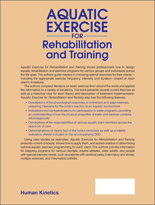 Couverture arri&egrave;re_Aquatic Exercise for Rehabilitation and Training
